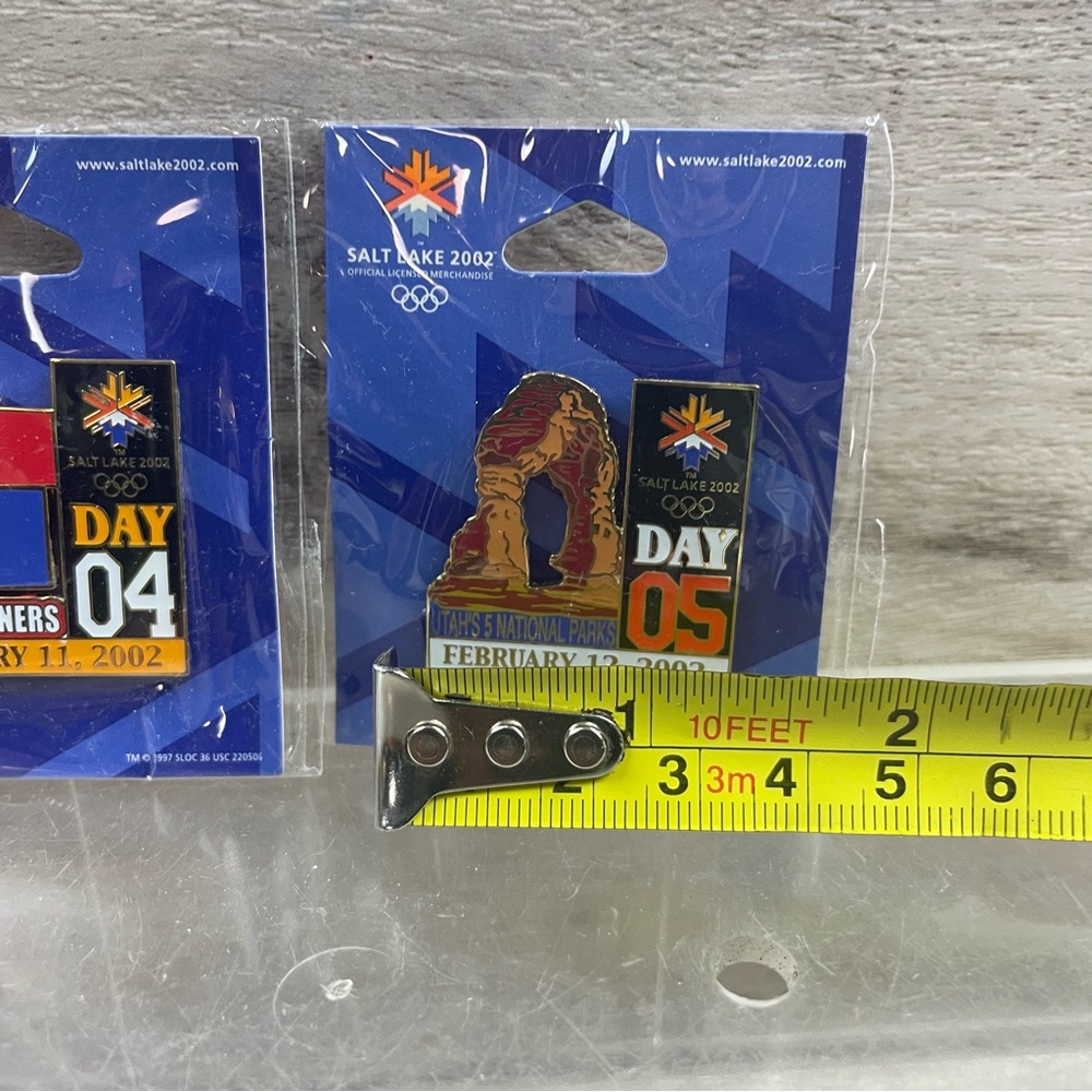 2002 Salt Lake Winter Olympics Aminco Pin Lot Of 2 DAY 4 Corners & 5 Utah Parks - Picture 6 of 6